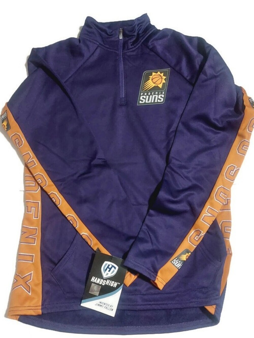 NBA Phoenix Suns Hands High MVP Quarter Zip Pullover Womens Size S Purple